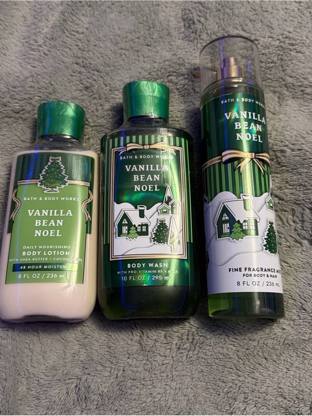 Bath & Body Works Vanilla Bean Noel Trio - Green